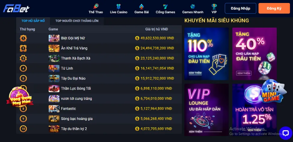 Các loại game nổi bật không thể bỏ qua tại 79 king